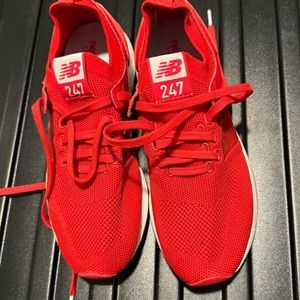 New Balance 247 Red and white sneakers